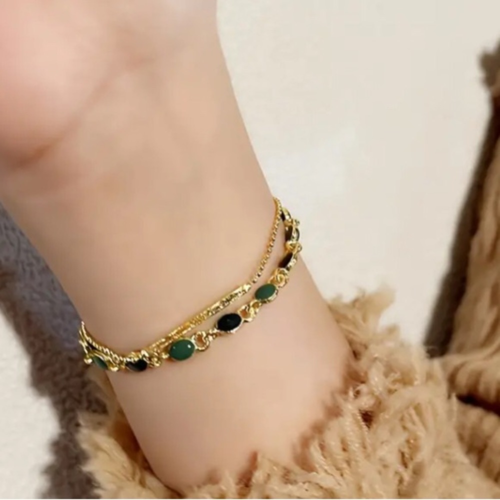 🔥TOP TRENDY UNIQUE VINTAGE JADE BRACELET🔥 - Picture 3 of 6